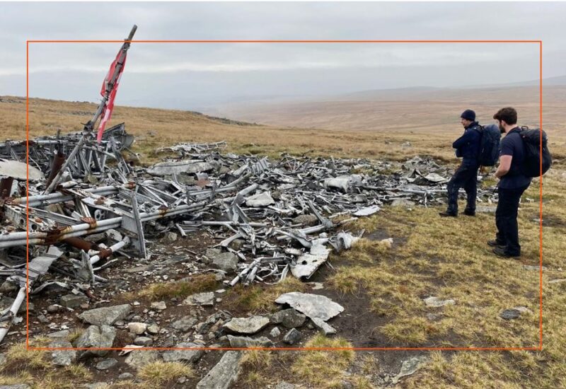 Remembrance Day walk to plane crash site hartnell taylor cook nov 2024