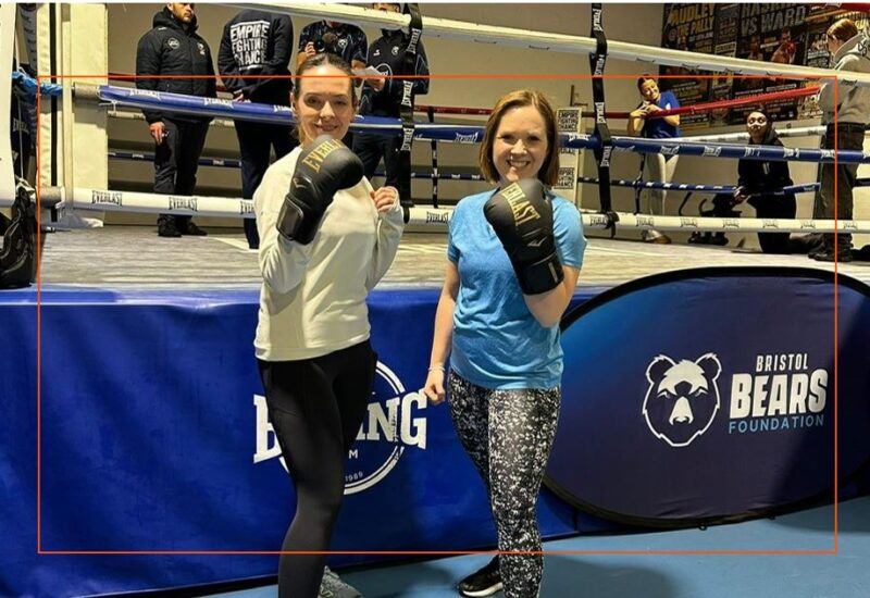 Jess Smith and Beth Warren attend the Growing our Sisterhood sweatworking event jan 2026 Hartnell Taylor Cook